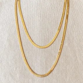 18k Gold Filled 6.0mm Thickness Herringbone Chain