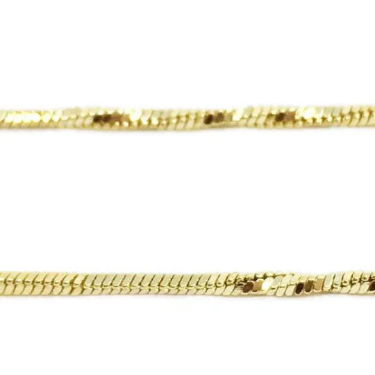 18k Gold Filled Interspersed Twisted Box Chain 1.0mm