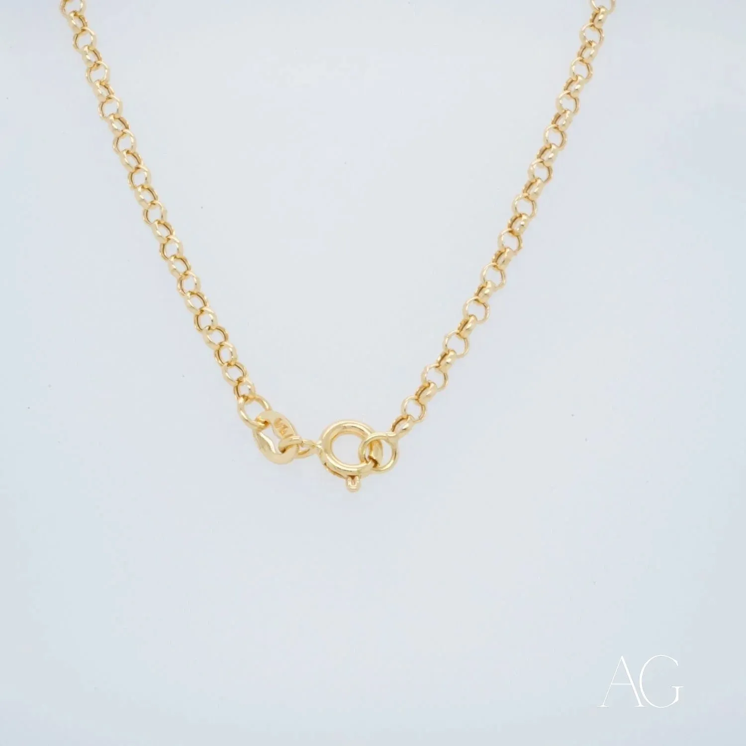 18k Gold Heart Charm Anklet