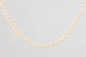 18" Mikimoto 925 Silver Pearl Necklace (20.92g.)