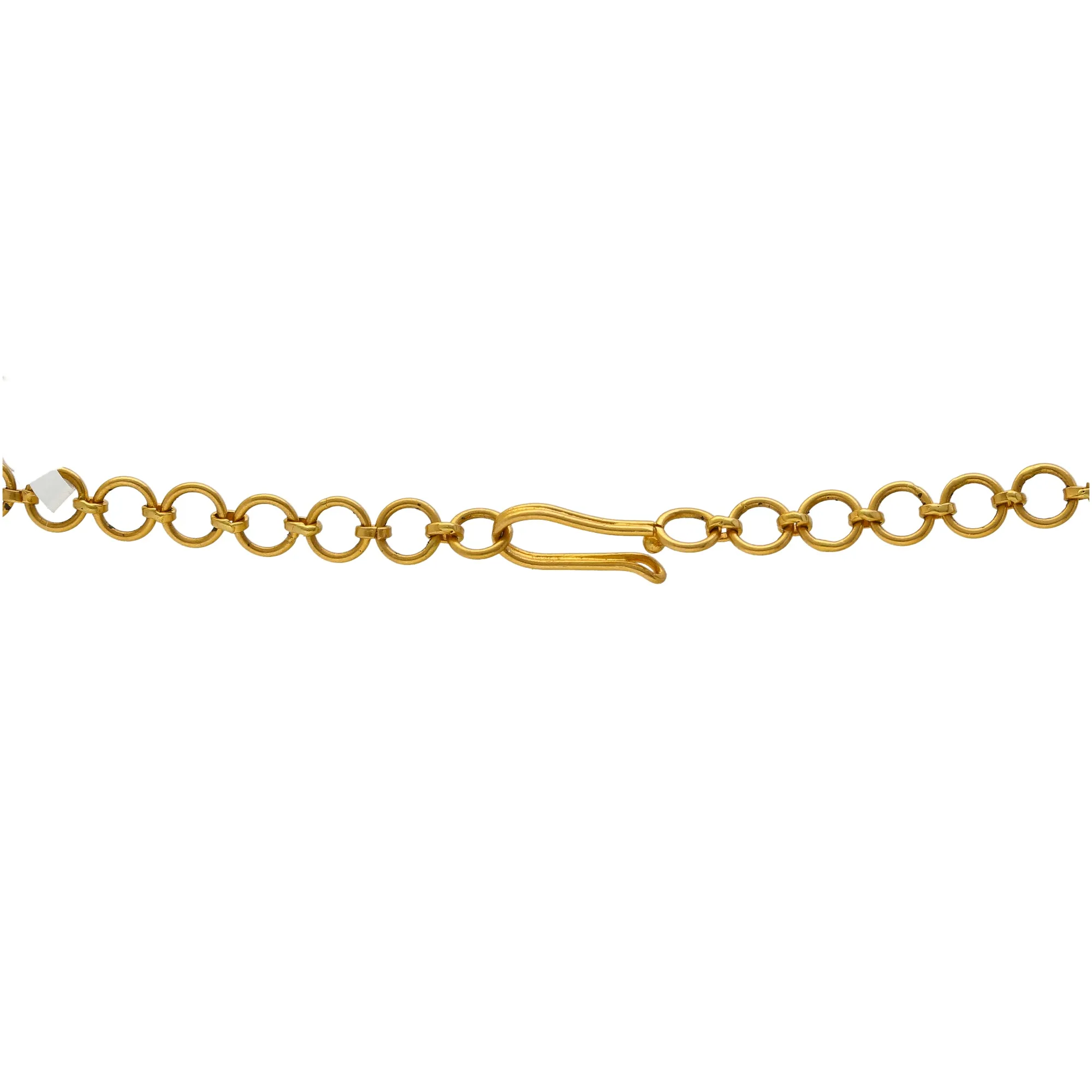 22K Yellow Gold Simple Beaded Choker Set (76.2gm)