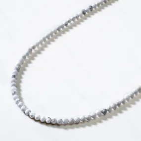 3mm Howlite Faceted 31 Necklace / Multi Wrap Bracelet