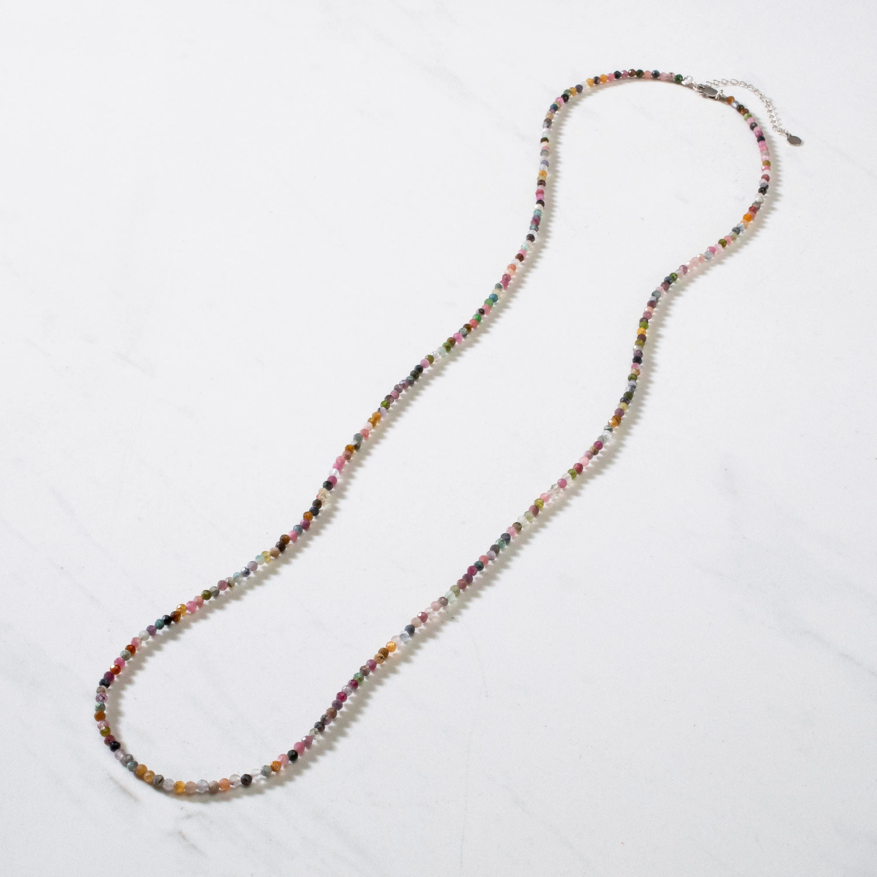 3mm Tourmaline Faceted 31 Necklace / Multi Wrap Bracelet