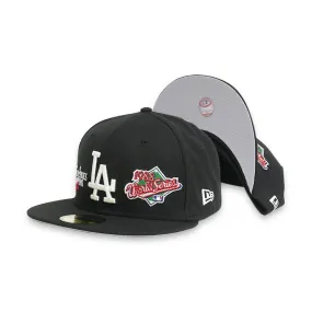 [60185208] LA Dodgers WS Men's Black Fitted Hat