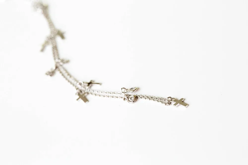 925 water drop anklet-bo