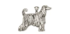 Afghan Hound Pendant Jewelry Sterling Silver Handmade Dog Pendant D26-P