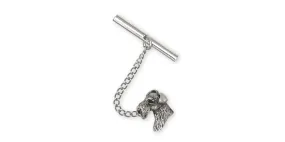 Airedale Terrier Tie Tack Jewelry Sterling Silver Handmade Dog Tie Tack AR12-TT