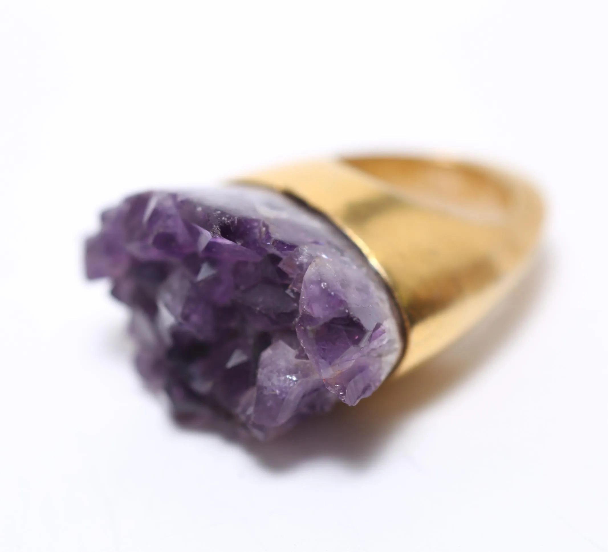 Amethyst Gold-Tone Ring