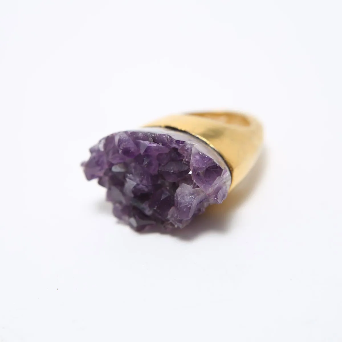 Amethyst Gold-Tone Ring