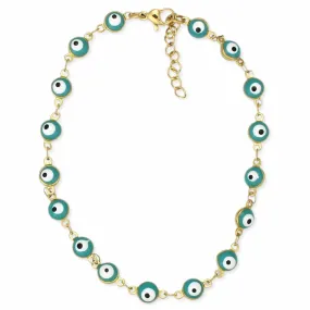 Anklet - Eye Turquoise - Gold