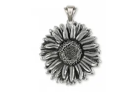 Aster Pendant Jewelry Sterling Silver Handmade Flower Pendant AST2-P