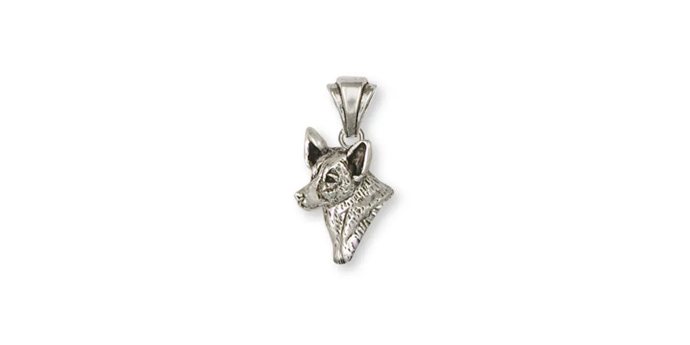 Australian Cattle Dog Pendant Jewelry Sterling Silver Handmade Dog Pendant ACD2-P