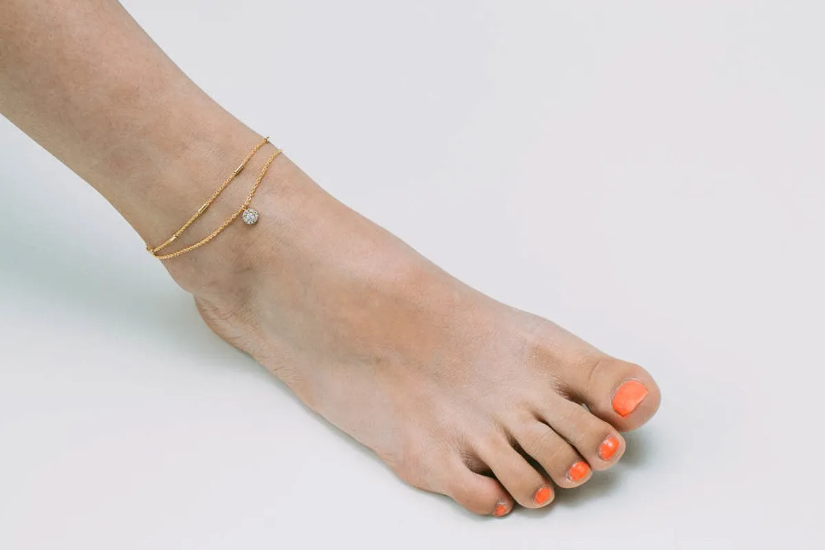 Ball Pendant Anklet-A