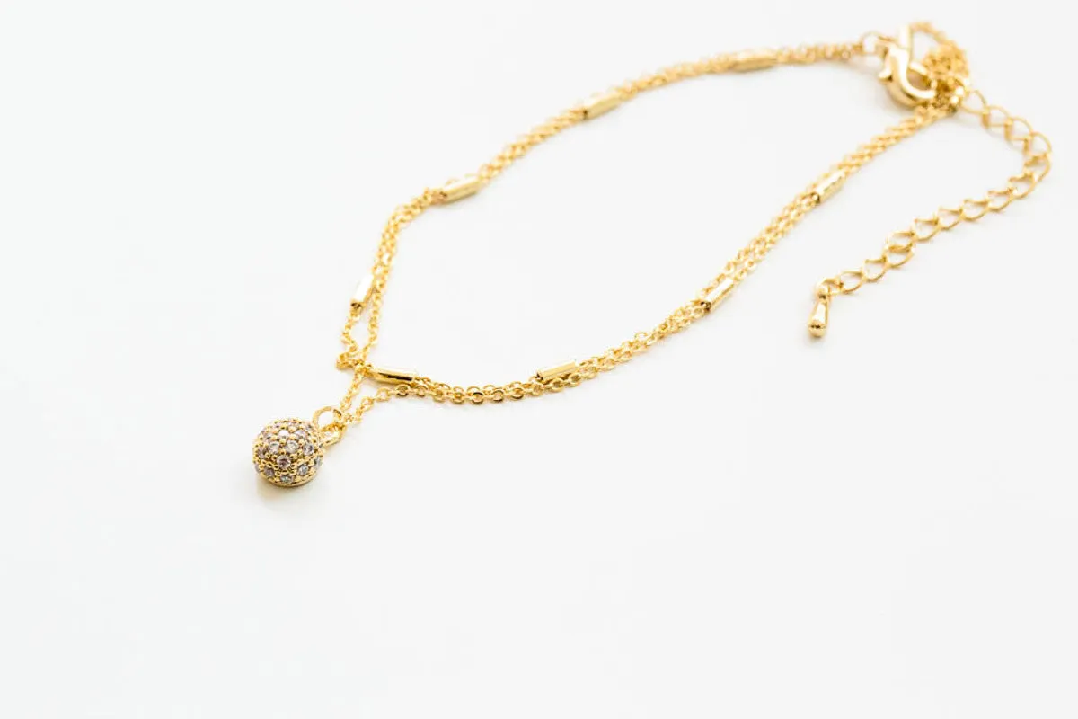 Ball Pendant Anklet-A