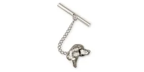 Beagle Tie Tack Jewelry Sterling Silver Handmade Dog Tie Tack CH36-TT