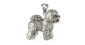 Bichon Frise Pendant Jewelry Sterling Silver Handmade Dog Pendant BF21-P