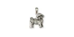 Bichon Frise Pendant Jewelry Sterling Silver Handmade Dog Pendant BF9-P