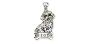 Bichon Frise Pendant Jewelry Sterling Silver Handmade Dog Pendant D07-NP