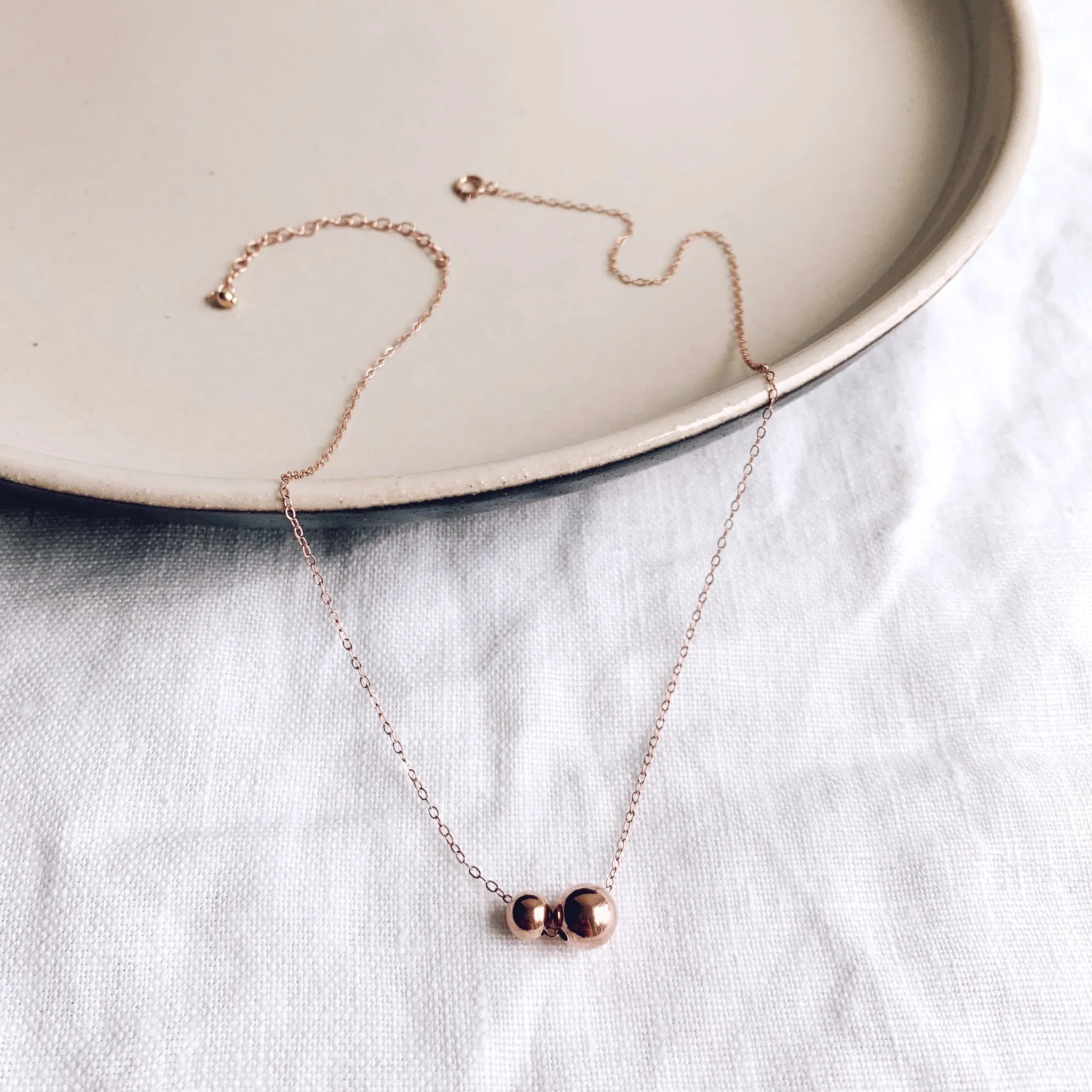 Billie Fine Choker - 14k Rose Gold Fill