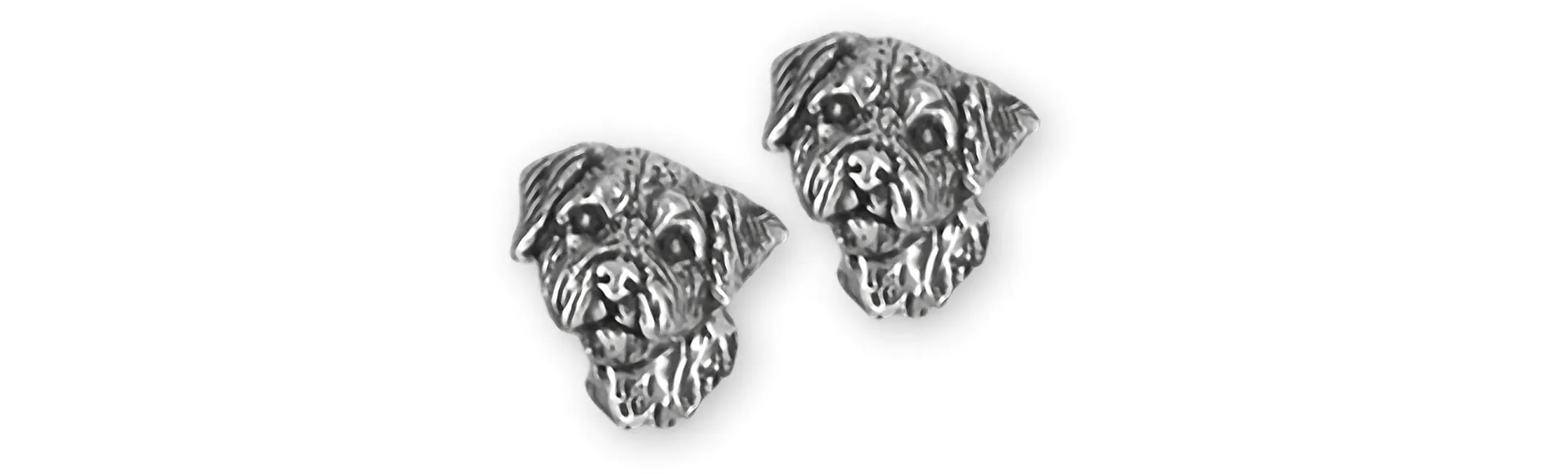 Border Terrier Jewelry Sterling Silver Handmade Border Terrier Earrings  BDT1H-E