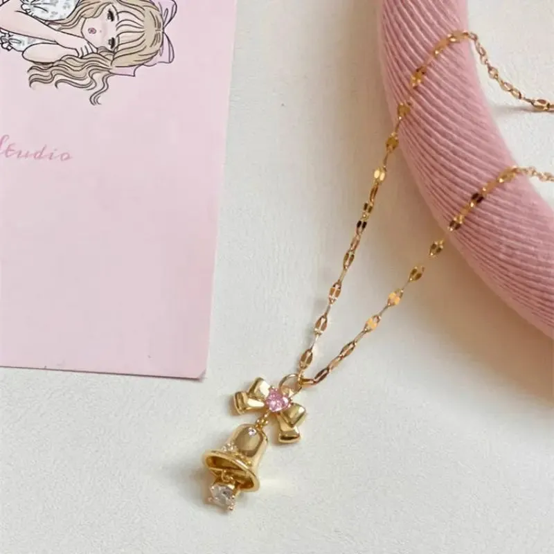 Bow Bell Necklace