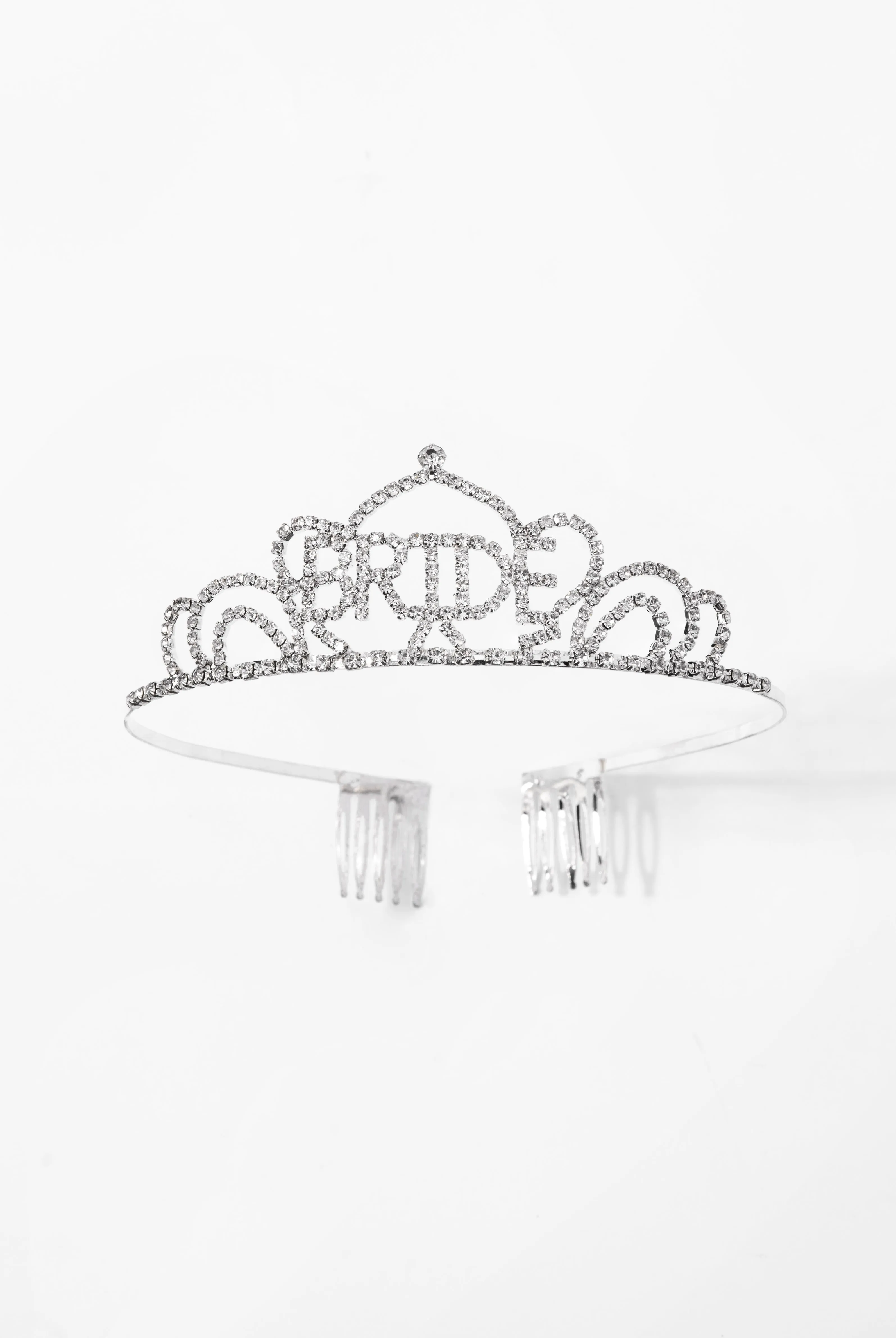 BRIDE Bachelorette Wedding Rhinestone Tiara