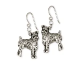 Brussels Griffon Earrings Handmade Sterling Silver Dog Jewelry GR38-E