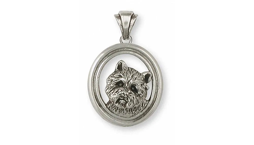 Cairn Terrier Pendant Jewelry Sterling Silver Handmade Dog Pendant CNWN1-P