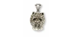 Cairn Terrier Pendant Jewelry Sterling Silver Handmade Dog Pendant CNWT2-P