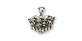 Cairn Terrier Pendant Jewelry Sterling Silver Handmade Dog Pendant CNWT26-P