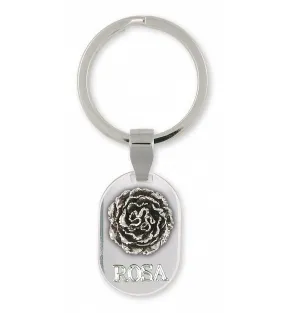 Carnation Key Ring Jewelry Sterling Silver Handmade Flower Key Ring CN1-KRE