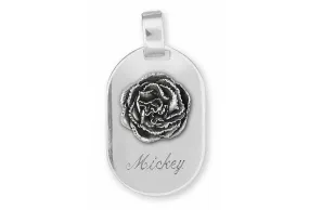 Carnation Pendant Jewelry Sterling Silver Handmade Flower Pendant CN1-DT