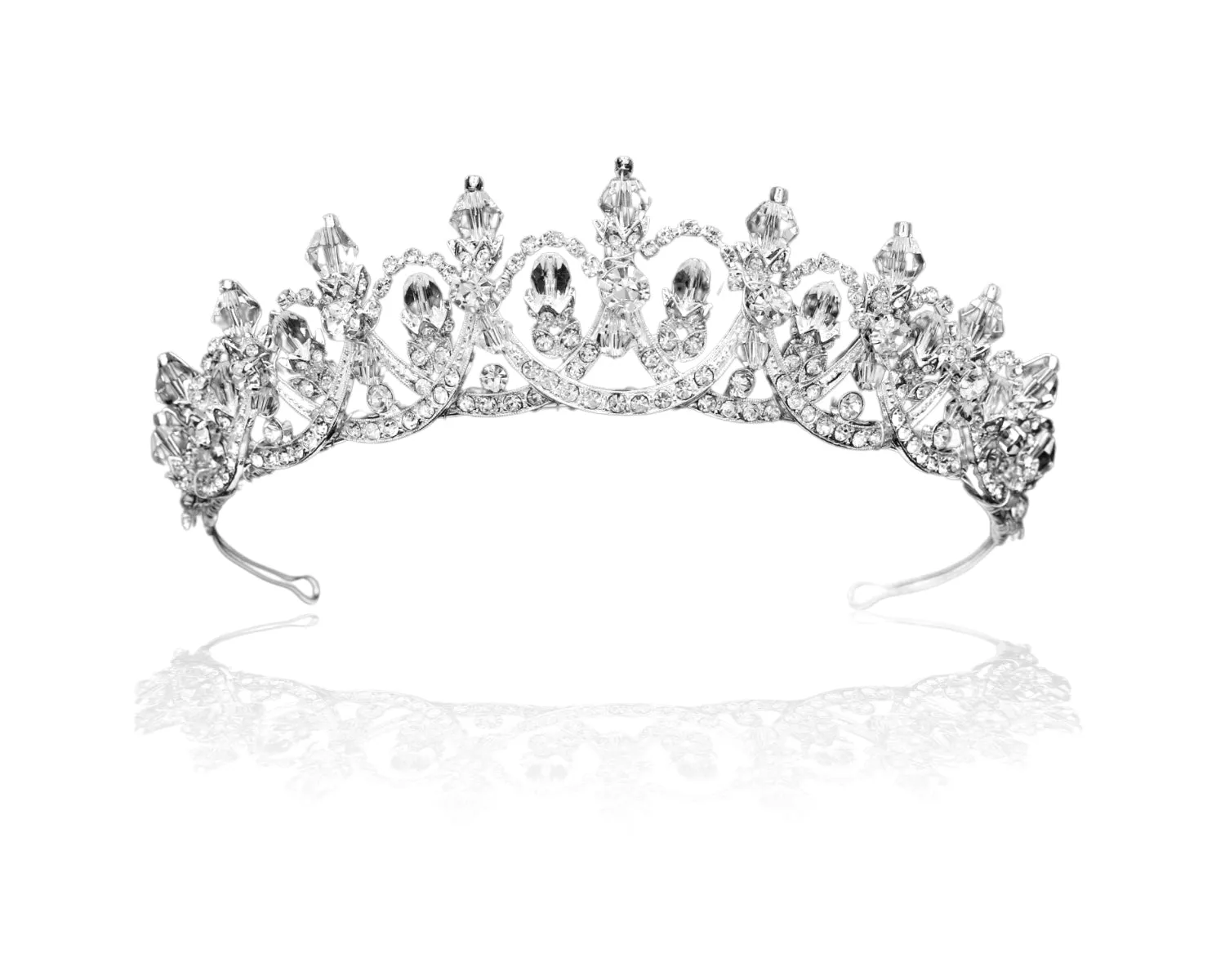 Classic Crystal Bead Wedding Tiara