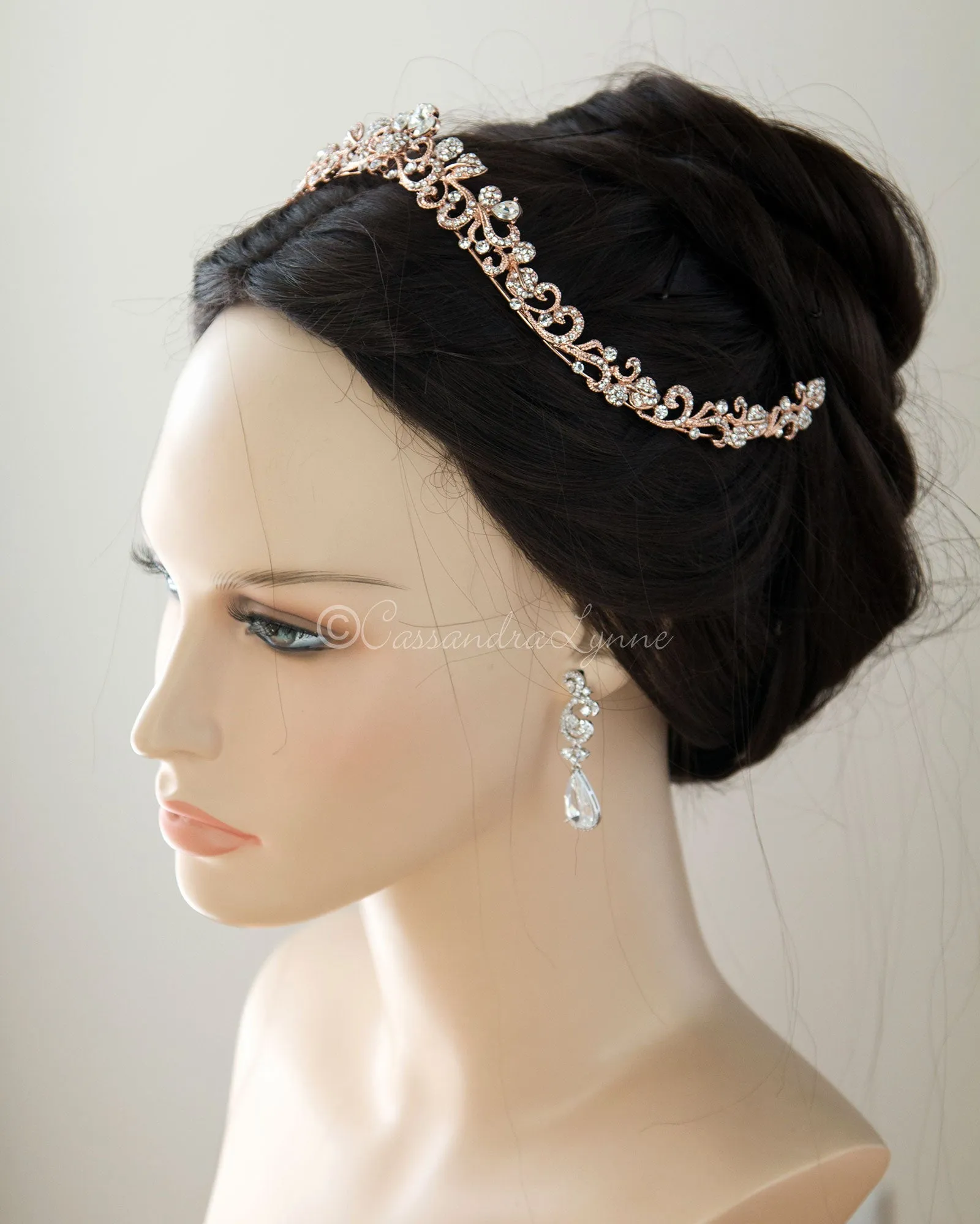 Crystal Contour Wedding Tiara