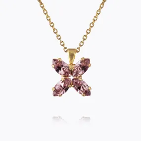 Crystal Star Necklace / Light Amethyst