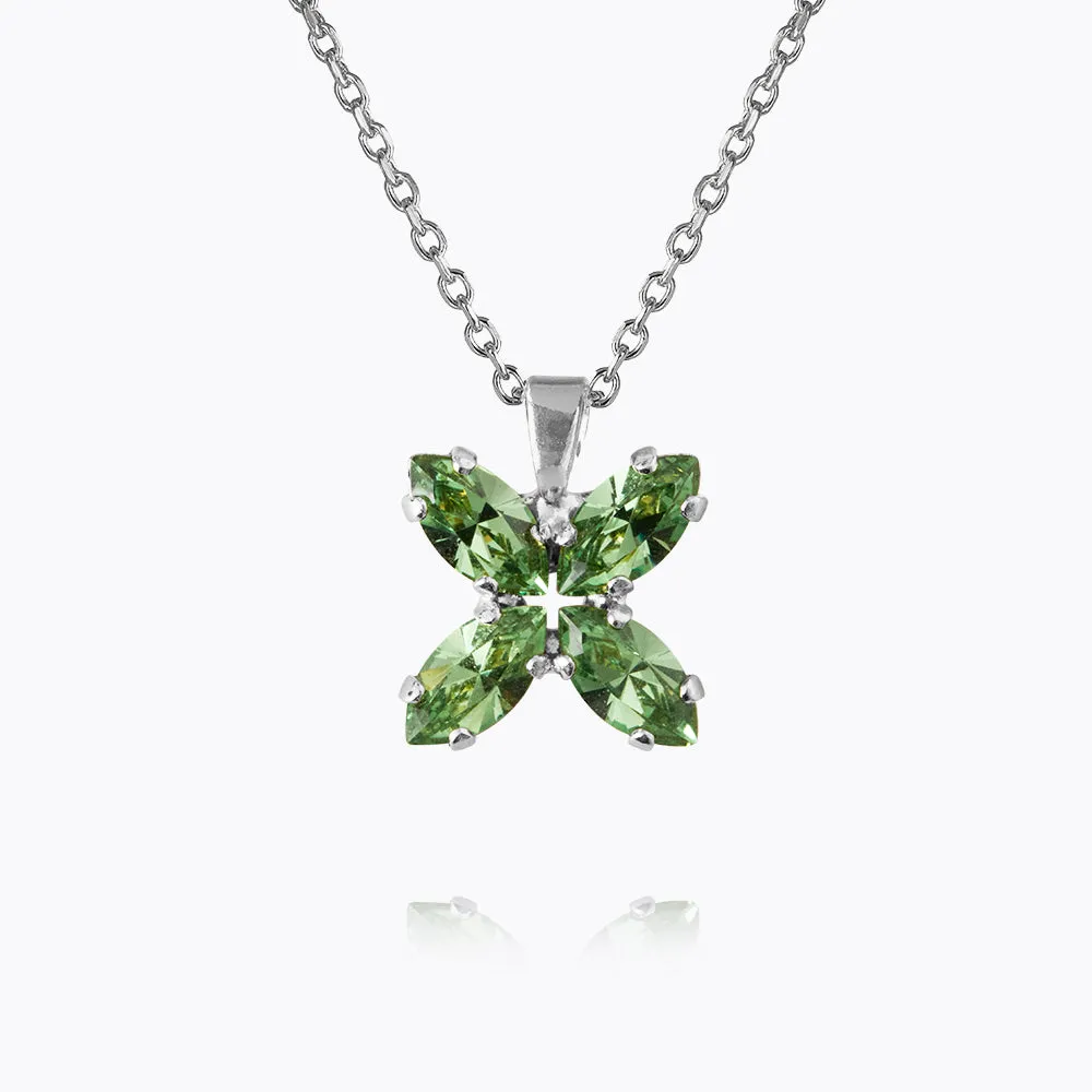 Crystal Star Necklace / Peridot