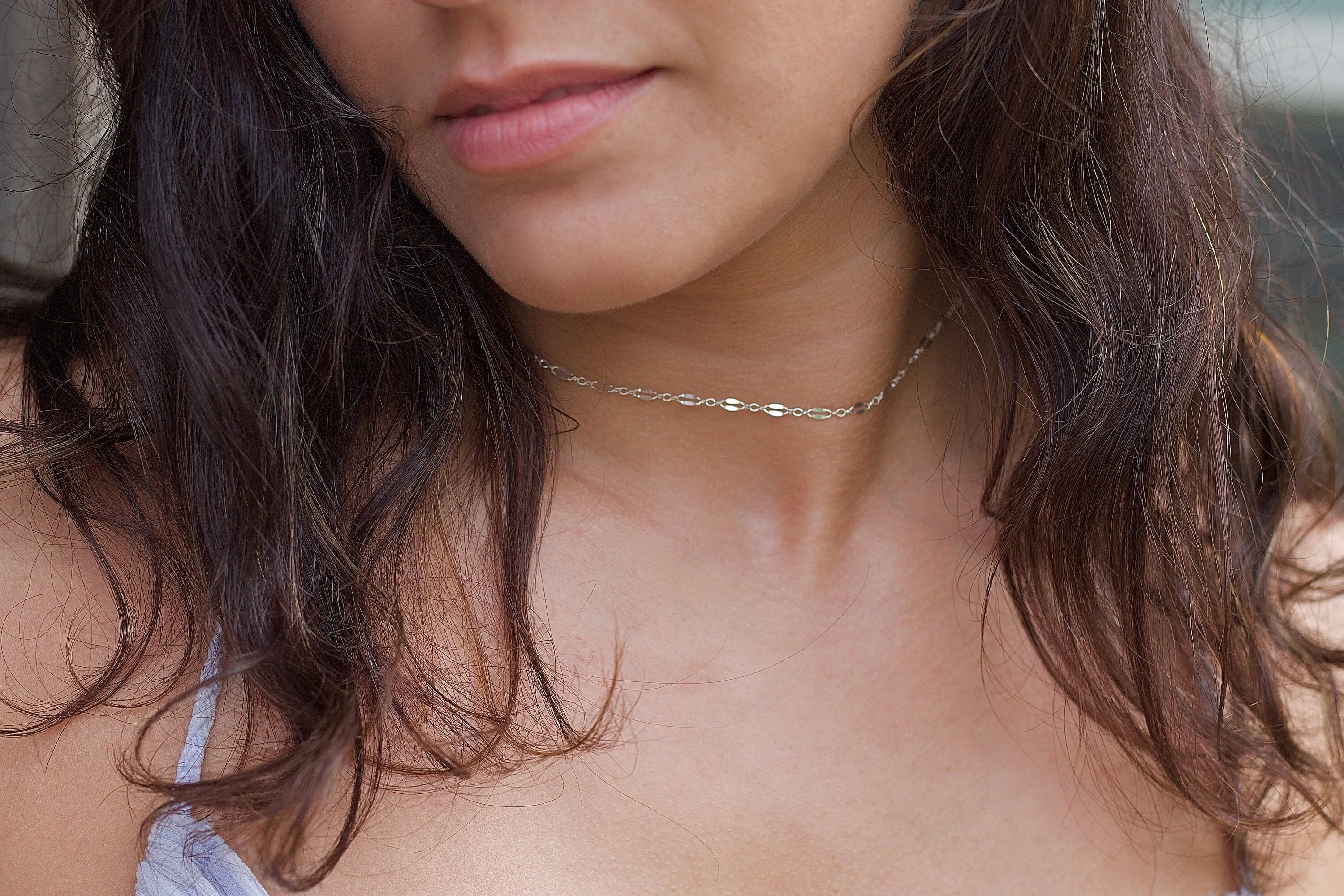 Dainty Lace Choker Chain Necklace