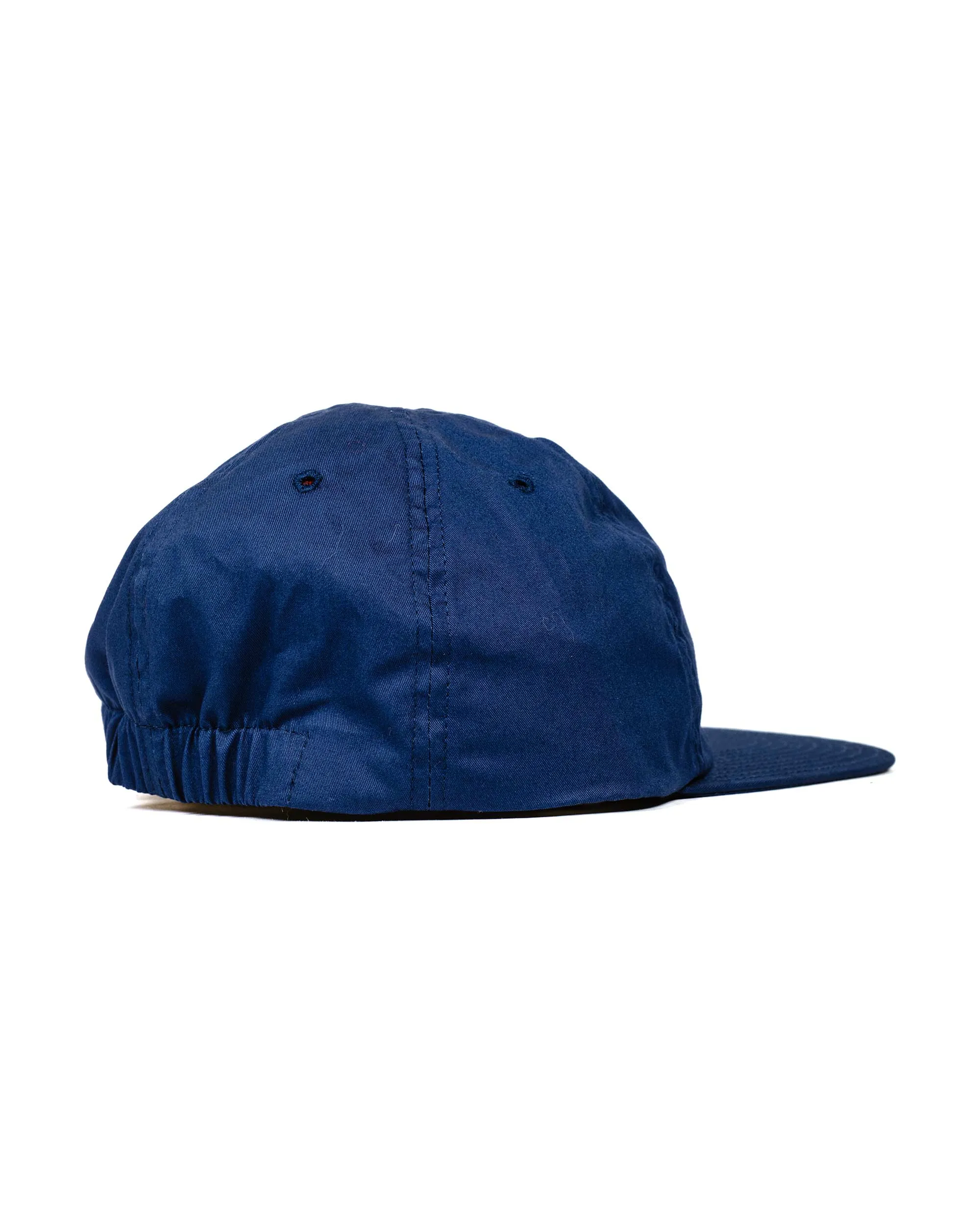 Found Feather 6 Panel Baseball Cap Combed Chino French Blue