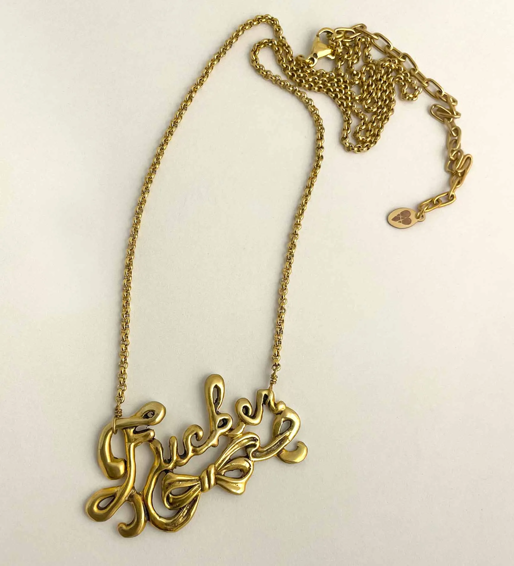 Fucker Script Necklace