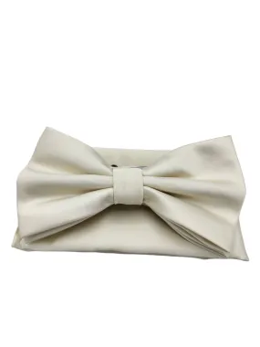 Giovanni Testi Classic Ivory Bow Tie with Hanky BT100-S