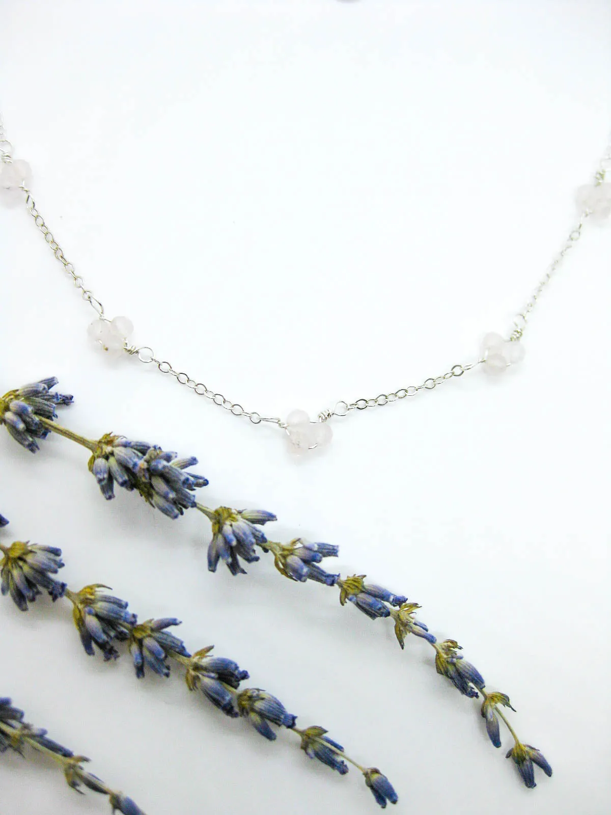 Hyacinth: Rose Quartz Choker - n519