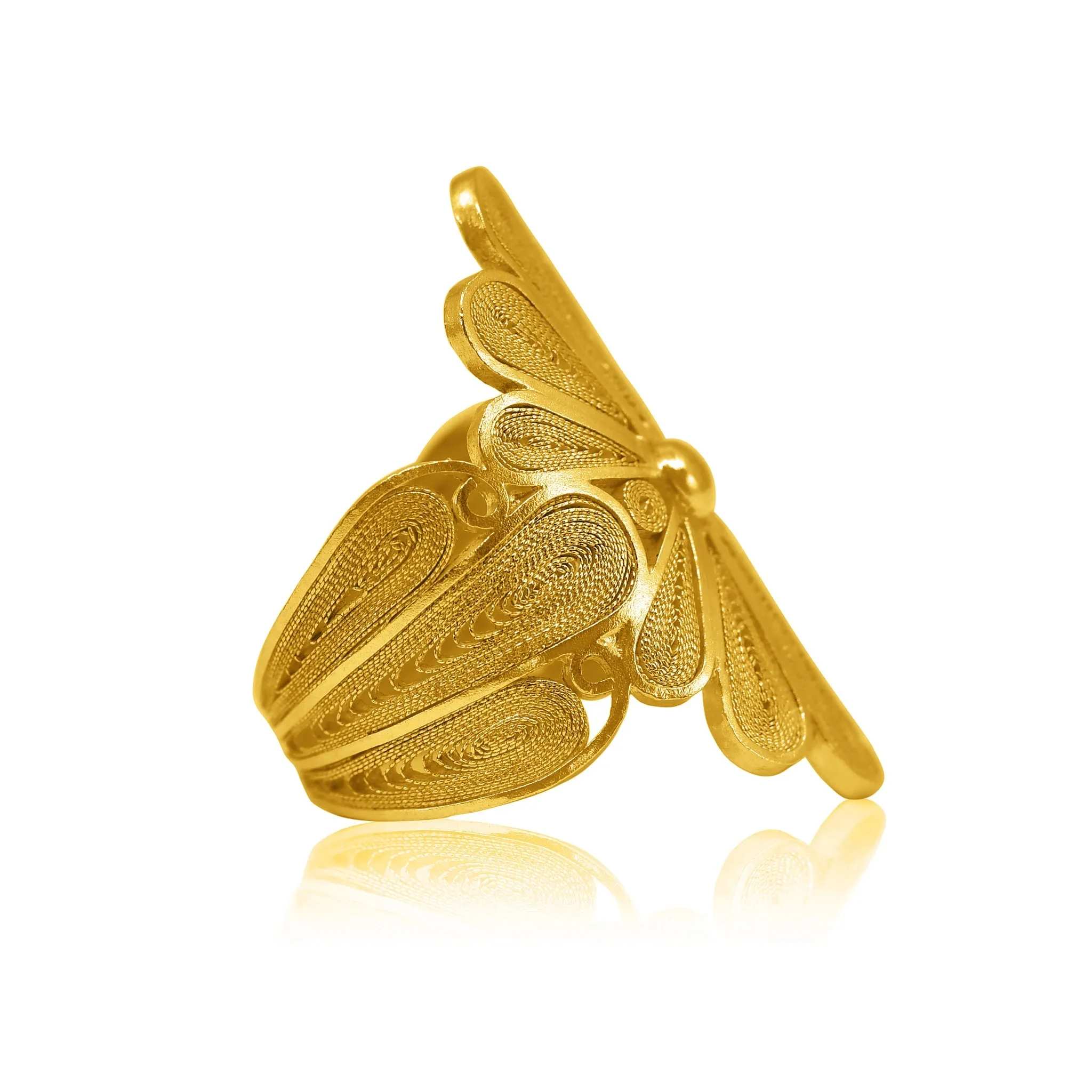 ISABEL GOLD SIGNATURE RING FILIGREE