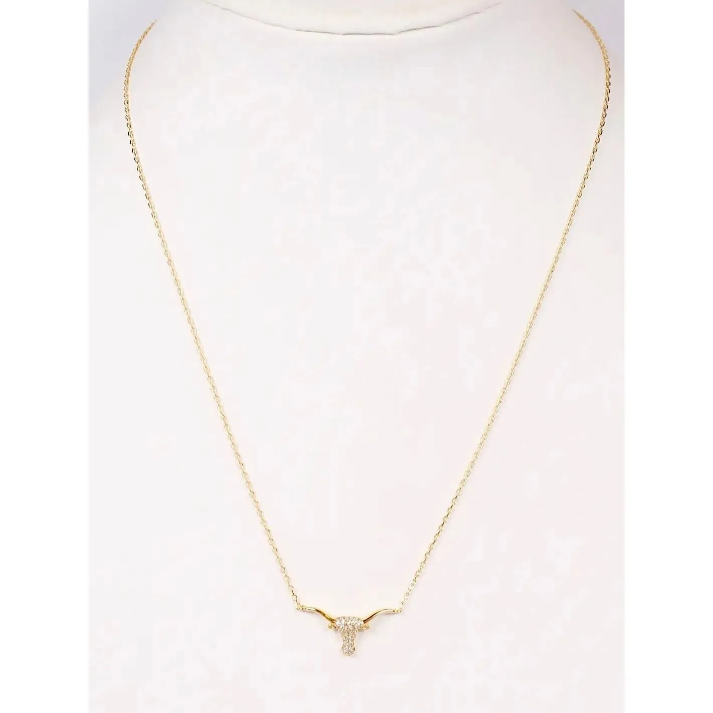 Kathryn Gold and Silver Longhorn Necklace