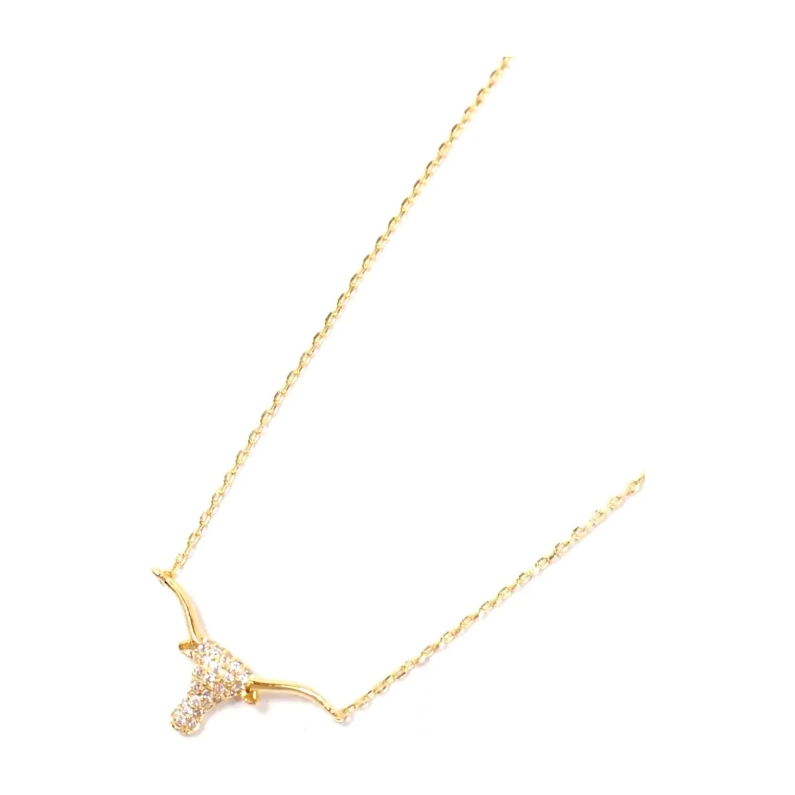 Kathryn Gold and Silver Longhorn Necklace