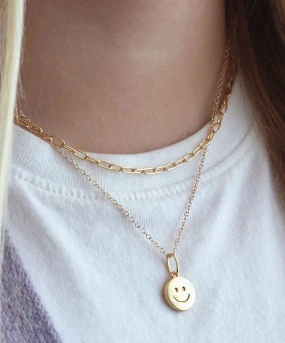 Kris Nations Happy Charm Necklace - Gold