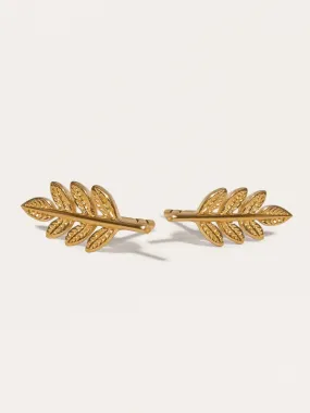 Leaf Stud Earrings