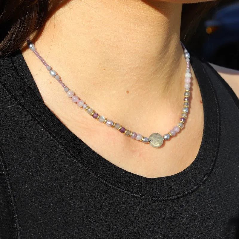 Lepidolite & Labradorite Necklace