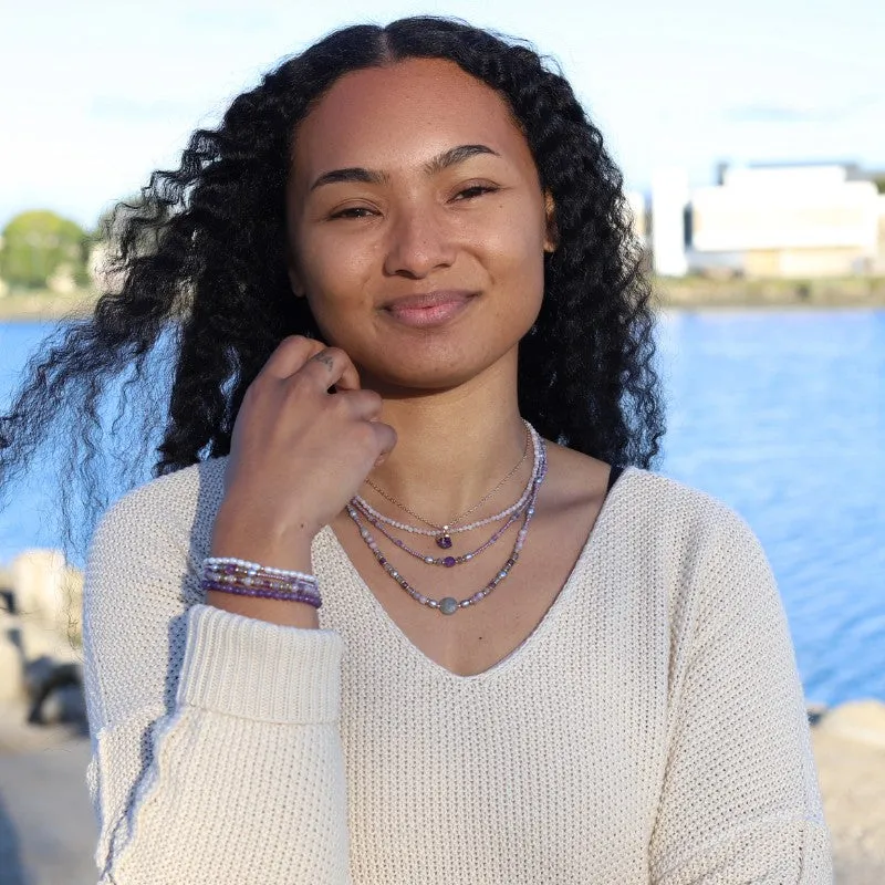 Lepidolite & Labradorite Necklace