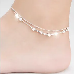 Little Starlight Silver Anklet