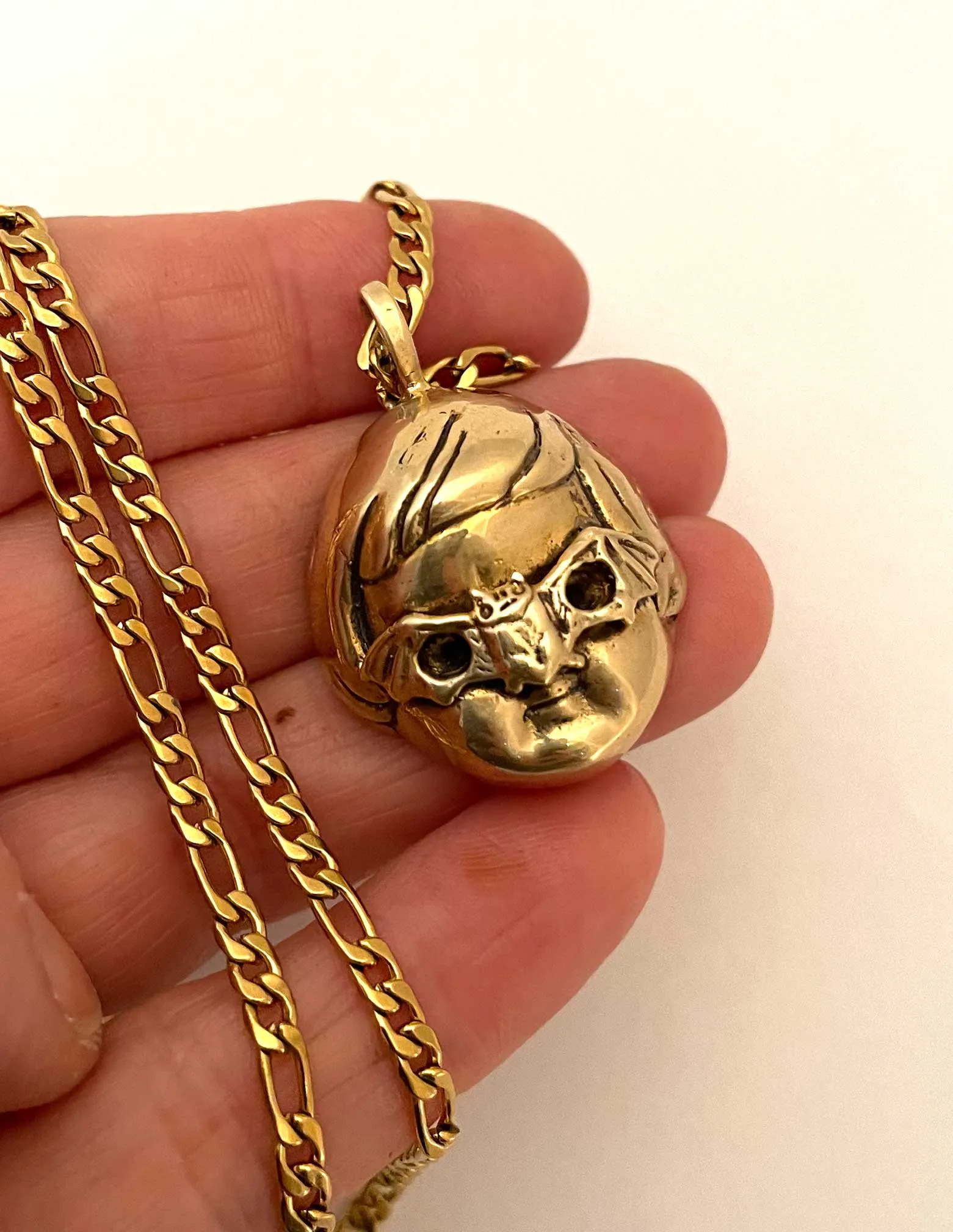 Masked Baby Doll Necklace (Bat your Eyes)